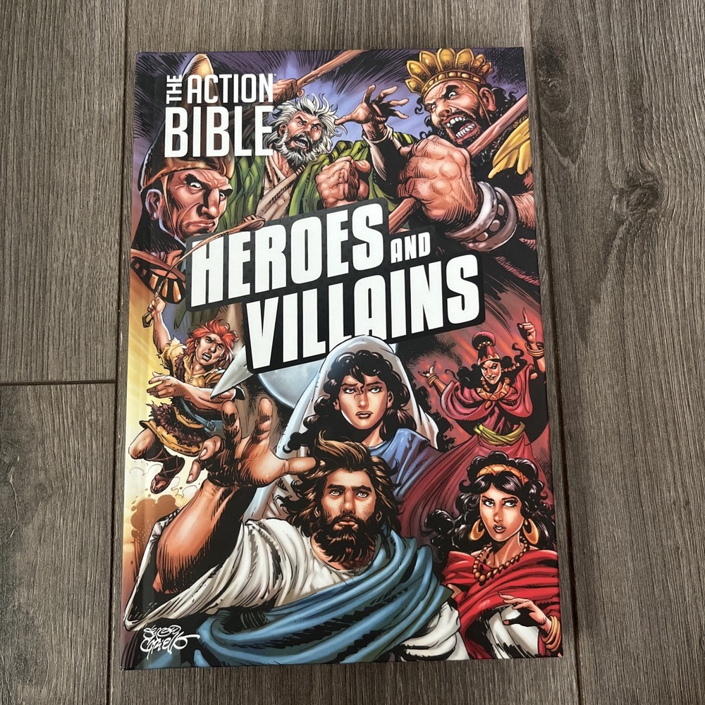 Action Bible: Heroes and Villains by David C Cook (2022, Hardcover)